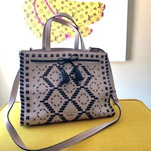 Kate Spade Hayes Street Woven Isobel Satchel